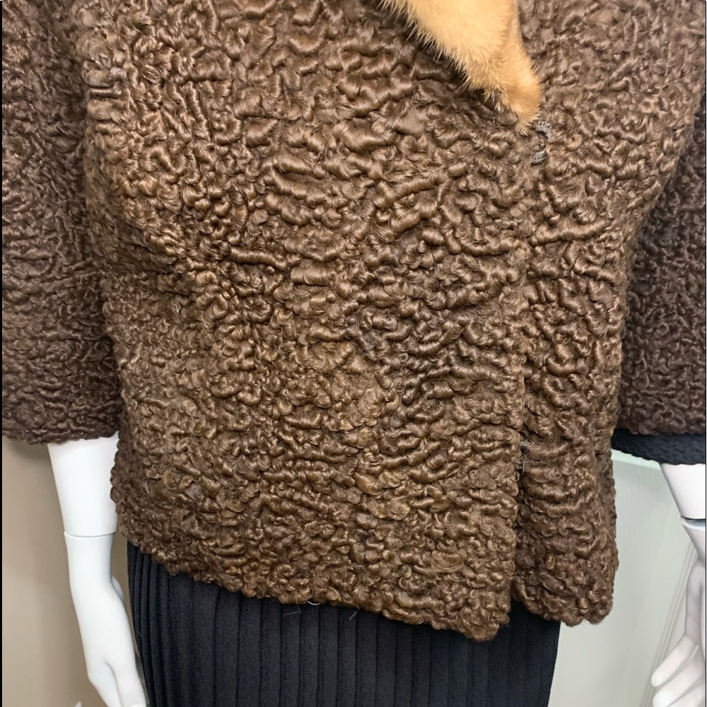 Brown mink jacket - Picture 4 of 16